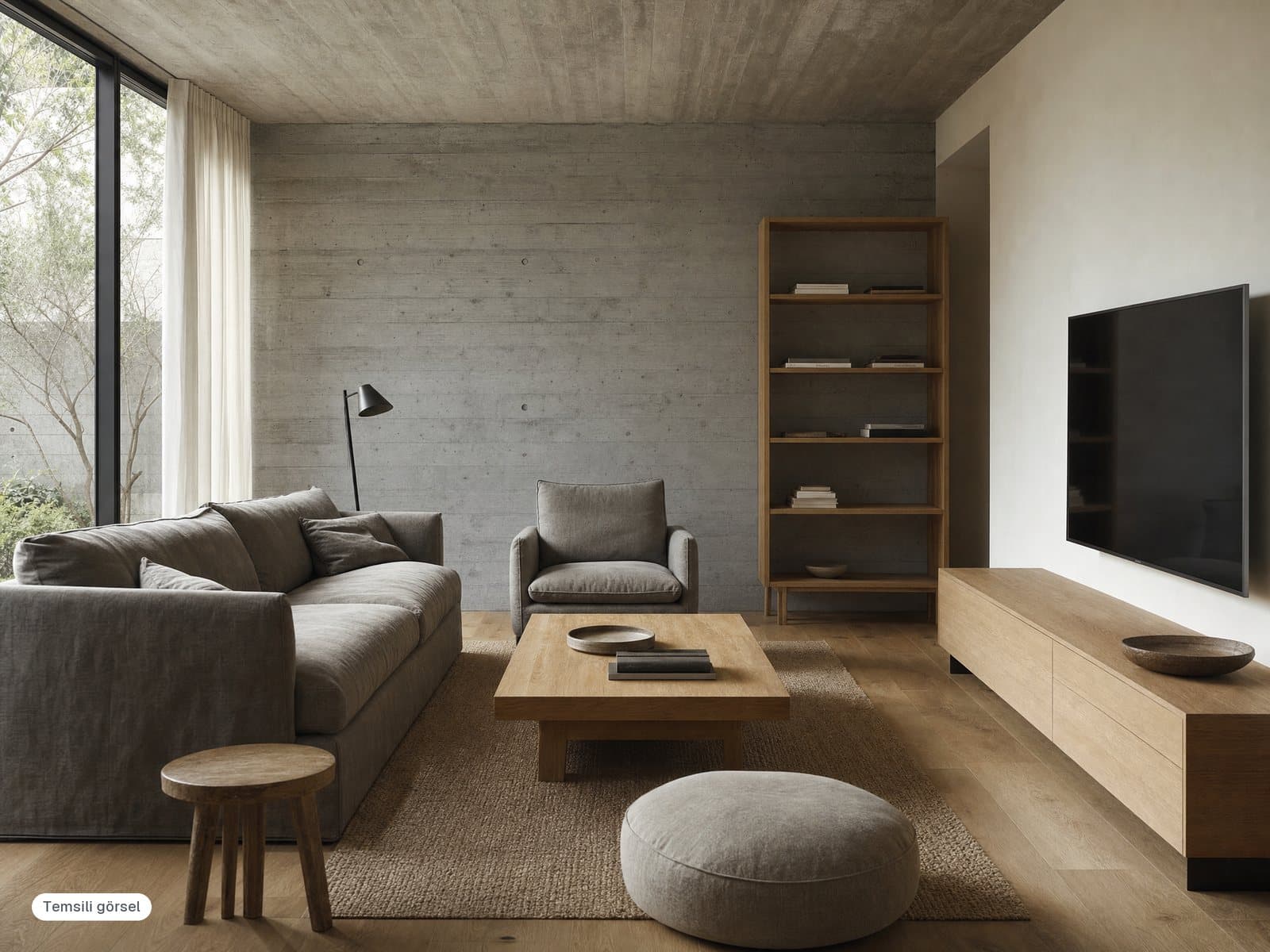Modern bir salon iç mekânı (temsili görsel)