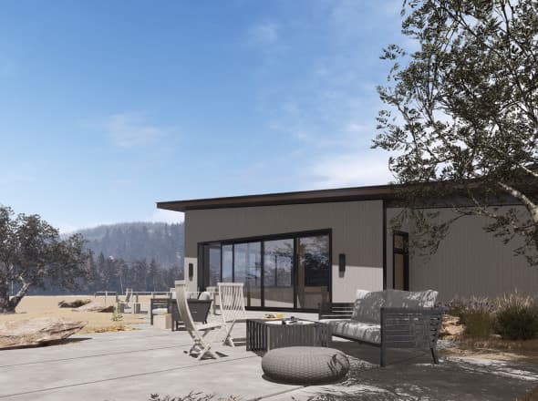 Konut dış mekân render: gündüz